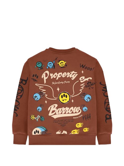 Felpa unisex Barrow Kids over cioccolato BARROW KIDS | JUSW078920